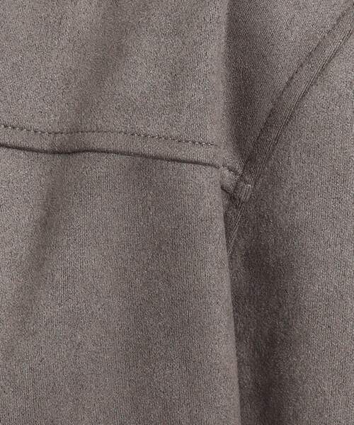 DRESKIP（ドレスキップ）の「◆【カジュアルからキレイめまで】もちもちノ－カラ－ブルゾン（ノーカラージャケット・レディース・チャコールグレー/ベージュ/ライトグレー・04/03/02）」の8枚目の写真