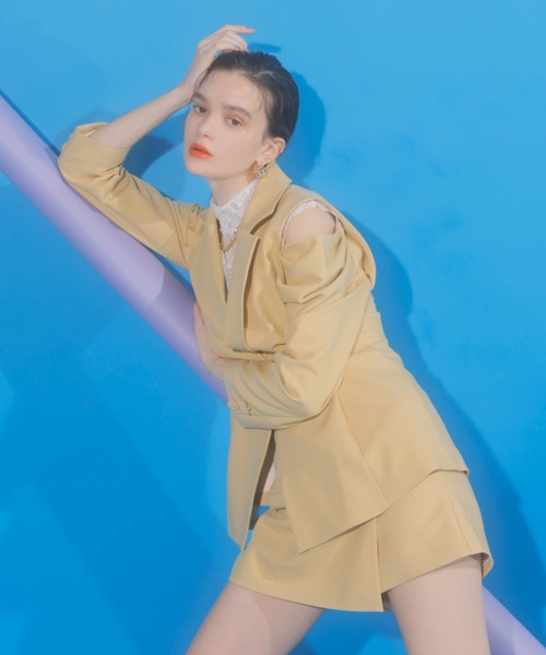 セール】2wayオフショルダージャケット（テーラードジャケット