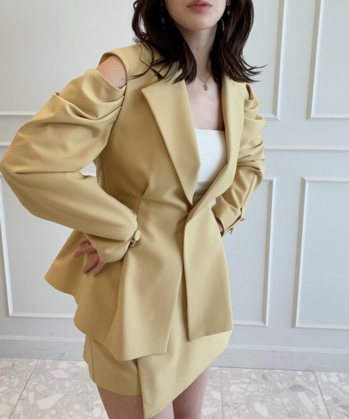 セール】2wayオフショルダージャケット（テーラードジャケット