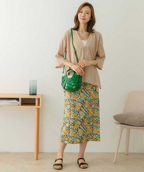 RODE SKO（ロデスコ）の「カットワークミニバッグ（ショルダーバッグ・レディース・オフホワイト/イエロー/グリーン・ONE）」の7枚目の写真