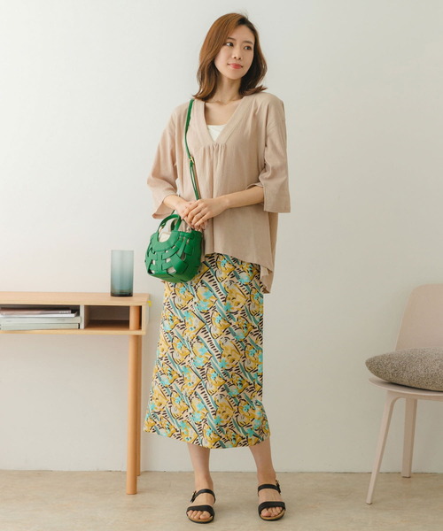 RODE SKO（ロデスコ）の「カットワークミニバッグ（ショルダーバッグ・レディース・オフホワイト/イエロー/グリーン・ONE）」の17枚目の写真