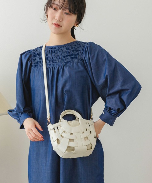 RODE SKO（ロデスコ）の「カットワークミニバッグ（ショルダーバッグ・レディース・オフホワイト/イエロー/グリーン・ONE）」の16枚目の写真