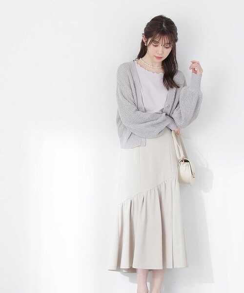 PROPORTION BODY DRESSING（プロポーションボディドレッシング）の「サイドスリットマーメイドスカート / 1213120401（スカート・レディース・ブルー/ベージュ/ピンク・MEDIUM/SMALL）」の10枚目の写真