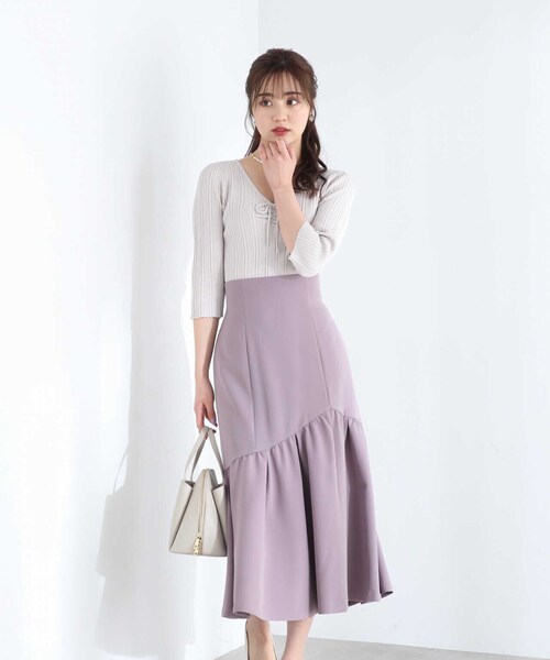 PROPORTION BODY DRESSING（プロポーションボディドレッシング）の「サイドスリットマーメイドスカート / 1213120401（スカート・レディース・ブルー/ベージュ/ピンク・MEDIUM/SMALL）」の15枚目の写真