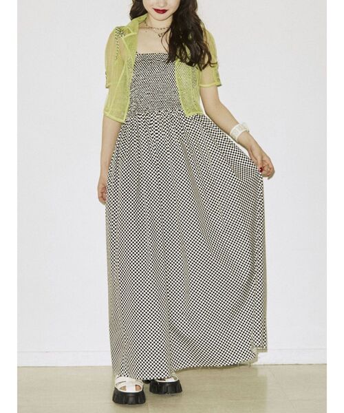 jouetie（ジュエティ）の「シャーリングマキシワンピース（ワンピース・レディース・ブラック/ブラウン/その他1・MEDIUM）」の3枚目の写真