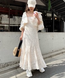 one after another NICE CLAUP | インナーと羽織で着回せる。マーメイドキャミワンピース(ワンピース)