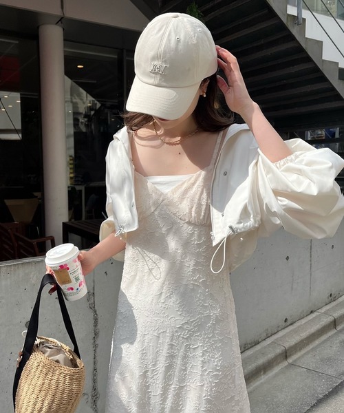 one after another NICE CLAUP（ワンアフターアナザーナイスクラップ）の「インナーと羽織で着回せる。マーメイドキャミワンピース（ワンピース・レディース・アイボリー/ブラック/ホワイト系その他/ピンク/その他1・FREE）」の18枚目の写真