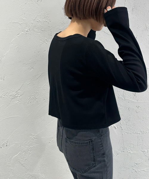 apres jour mignon（アプレジュールミニョン）の「カーデ+キャミセット【ZOZOTOWN限定アイテム】（カーディガン/ボレロ・レディース・アイボリー/レッド/ナチュラル/ブラック・フリー/X-LARGE）」の11枚目の写真