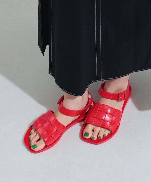 Ray BEAMS（レイビームス）の「melissa / Basket Sandal（サンダル・レディース・レッド/ミント・36/37/38/39）」の4枚目の写真