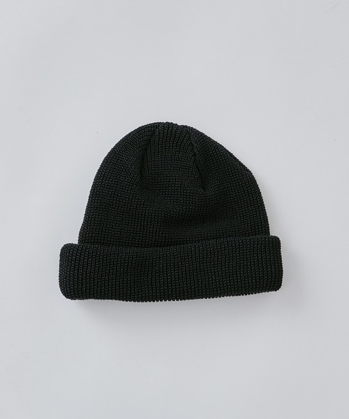 Lui's(ルイス)の「【CPH / シープラスヘッドウェアー】23SS CUFF KNIT CAP / STRAW YARN(ニット帽)(ニットキャップ/ビーニー・メンズ・ブラック・FREE)」の7枚目の写真