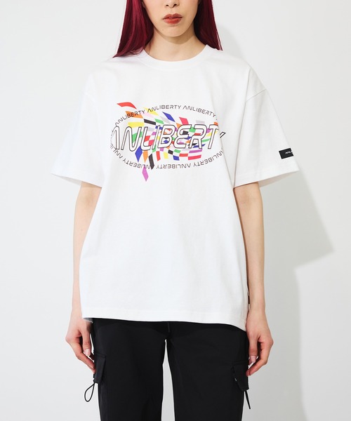 ANLIBERTY ANAP(アンリバティアナップ)の「カラーフラッグプリントロゴTシャツ【ユニセックス】(Tシャツ/カットソー・レディース・ブルー/ピンク/ホワイト・S/M)」の13枚目の写真