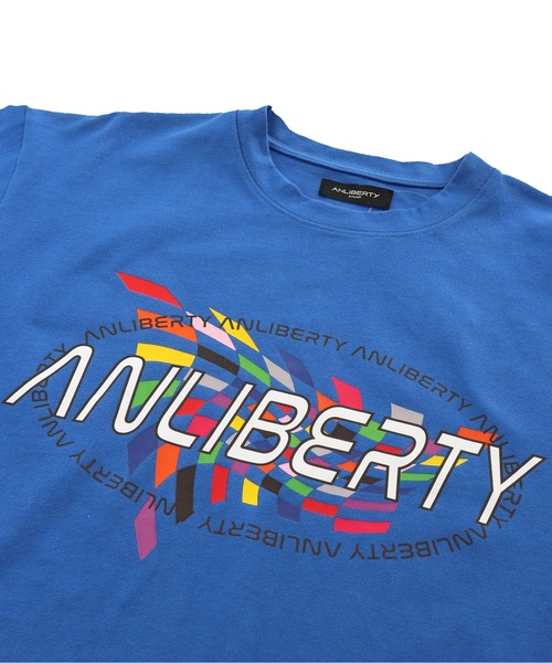 ANLIBERTY ANAP(アンリバティアナップ)の「カラーフラッグプリントロゴTシャツ【ユニセックス】(Tシャツ/カットソー・レディース・ブルー/ピンク/ホワイト・S/M)」の9枚目の写真