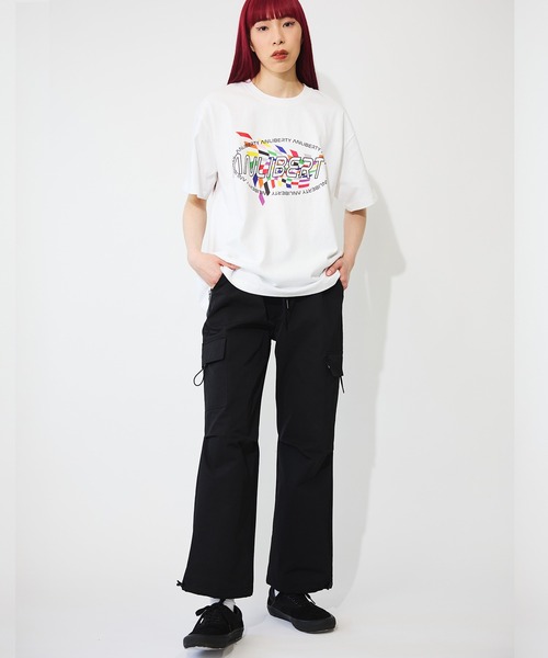 ANLIBERTY ANAP(アンリバティアナップ)の「カラーフラッグプリントロゴTシャツ【ユニセックス】(Tシャツ/カットソー・レディース・ブルー/ピンク/ホワイト・S/M)」の18枚目の写真