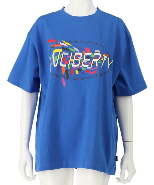 ANLIBERTY ANAP(アンリバティアナップ)の「カラーフラッグプリントロゴTシャツ【ユニセックス】(Tシャツ/カットソー・レディース・ブルー/ピンク/ホワイト・S/M)」の11枚目の写真