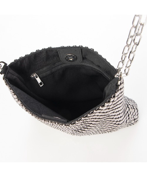 EVOL（イーボル）の「【EVOL】2WAYメタルハンドバッグ IU5148（ハンドバッグ・レディース・ホワイト/シルバーグレー/シルバー・FREE）」の19枚目の写真