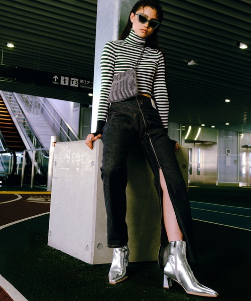 EVOL（イーボル）の「【EVOL】2WAYメタルハンドバッグ IU5148（ハンドバッグ・レディース・ホワイト/シルバーグレー/シルバー・FREE）」の11枚目の写真