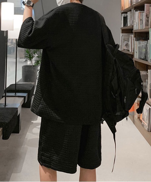 完売品⭐️新品タグ付き❤️Ｍ　ANEW メンズ ショートパンツ ブラックセットアップ Mens セットアップショートパンツ | LAzzy