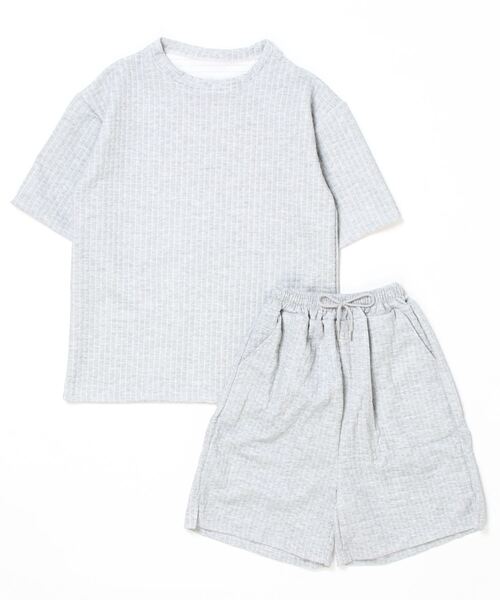 MBワッフルセットアップ（ジャケット×ショーツ） 送料無料 セットアップ ワッフル メンズ Tシャツ 半袖 ハーフ
