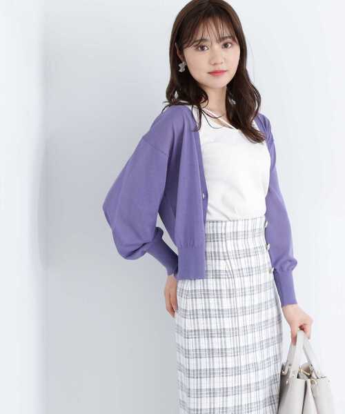 PROPORTION BODY DRESSING(プロポーションボディドレッシング)の「シアーカーディガンⅡ / 1213174500(カーディガン/ボレロ・レディース・ベージュ/ブルー/ブラック/ホワイト系その他・FREE)」の4枚目の写真