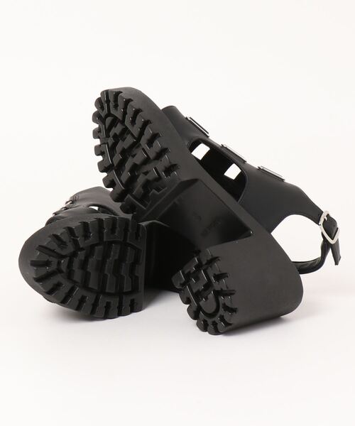 Zipper(ジッパー)の「【Zipper】 厚底バックストラップサンダル(サンダル・レディース・ブラック/ホワイト・S/M/L/LL)」の4枚目の写真