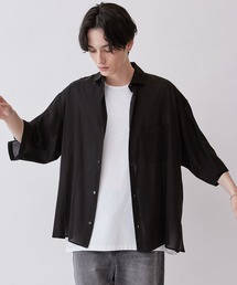 Lui's | キュプラワイドショートスリーブシャツ (セットアップ対応）(シャツ/ブラウス)