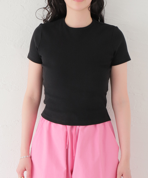 COOME（コーメ）の「【COOME/コーメ】BABY SS TEE：カットソー（Tシャツ/カットソー・レディース・ホワイト/カーキ/ブラック・MEDIUM）」の10枚目の写真