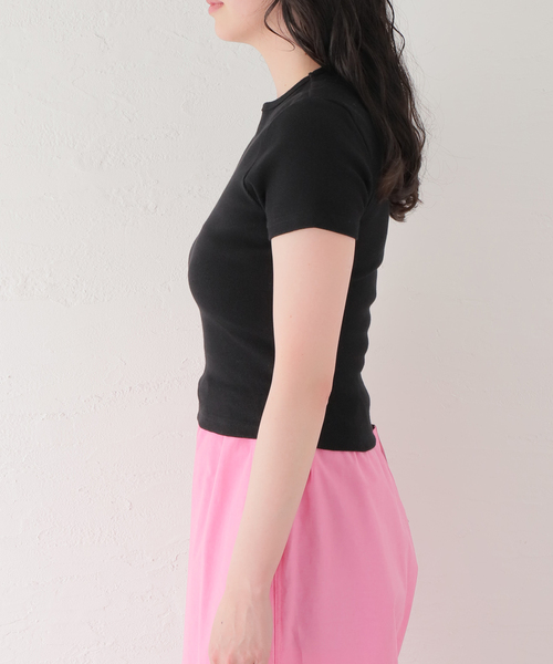 COOME（コーメ）の「【COOME/コーメ】BABY SS TEE：カットソー（Tシャツ/カットソー・レディース・ホワイト/カーキ/ブラック・MEDIUM）」の12枚目の写真