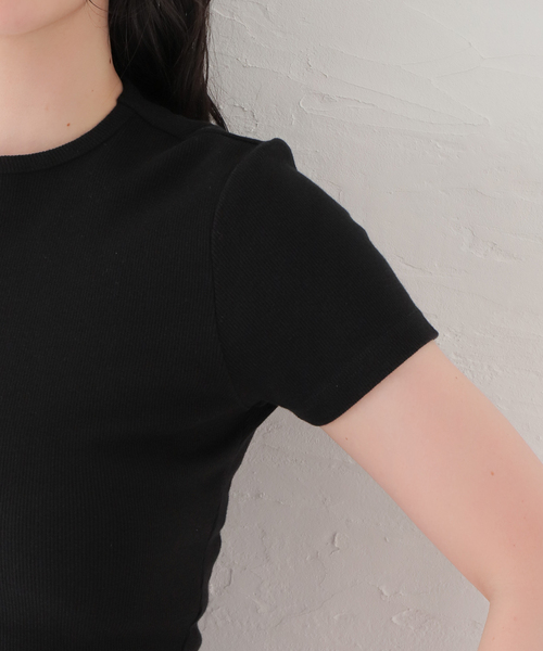 COOME（コーメ）の「【COOME/コーメ】BABY SS TEE：カットソー（Tシャツ/カットソー・レディース・ホワイト/カーキ/ブラック・MEDIUM）」の8枚目の写真