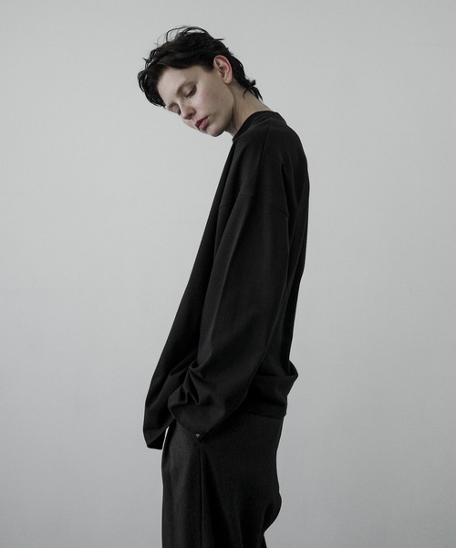 remer（リメール）の「loose basic heavy cotton over long Tee / ルーズベーシックヘビーコットンオーバーロンT（Tシャツ/カットソー・メンズ・アッシュグレー/ブラック/ホワイト/カーキ・LARGE/SMALL/MEDIUM）」の18枚目の写真