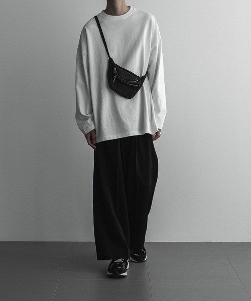 remer（リメール）の「loose basic heavy cotton over long Tee / ルーズベーシックヘビーコットンオーバーロンT（Tシャツ/カットソー・メンズ・アッシュグレー/ブラック/ホワイト/カーキ・LARGE/SMALL/MEDIUM）」の22枚目の写真