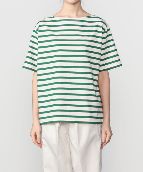 ORCIVAL（オーシバル）の「ORCIVAL | スビンジャージ ボートネック半袖Tシャツ WOMEN（Tシャツ/カットソー・レディース・レッド系その他/ブルー系その他/ブルー系その他5/グリーン系その他・1/2）」の13枚目の写真