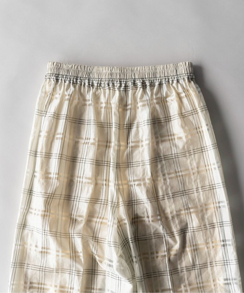 MAISON SPECIAL（メゾンスペシャル）の「シアーチェックイージーパンツ