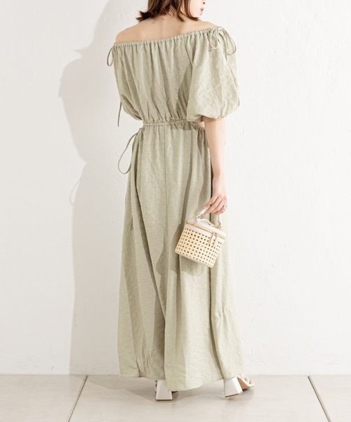 Chico（チコ）の「肩スリットカットアウトワンピース（ワンピース・レディース・ブラック/アイボリー/ミント・FREE）」の14枚目の写真