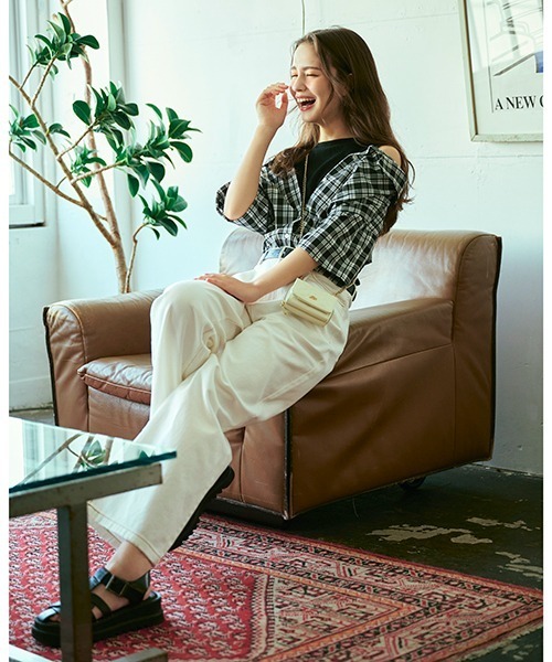 LOVETOXIC(ラブトキシック)の「レイヤード半袖シャツ(シャツ/ブラウス・キッズ・ベージュ/ブラック/オフホワイト・S/SS/L/M)」の10枚目の写真