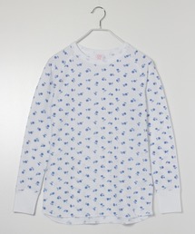JEMORGAN（ジェーイーモーガン）の「【JEMORGAN / ジェーイーモーガン】サーマル青花柄ラグランクルーロンＴ（Tシャツ/カットソー）」