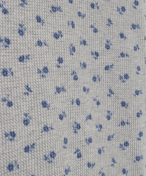 JEMORGAN（ジェーイーモーガン）の「【JEMORGAN / ジェーイーモーガン】サーマル青花柄ラグランクルーロンＴ（Tシャツ/カットソー・レディース・ホワイト/杢グレー・F）」の9枚目の写真