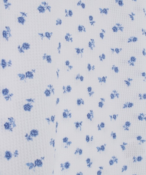 JEMORGAN（ジェーイーモーガン）の「【JEMORGAN / ジェーイーモーガン】サーマル青花柄ラグランクルーロンＴ（Tシャツ/カットソー・レディース・ホワイト/杢グレー・F）」の10枚目の写真