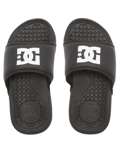 DC SHOES(ディーシーシューズ)の「Ks BOLSA/DCキッズ・レディースワンポイントロゴスライドサンダル(シャワーサンダル)(サンダル・キッズ・ブラック×ライム/ブラック×ホワイト/ブラック・17cm/18cm/19cm/20cm/21cm/22cm/23cm/24cm)」の8枚目の写真
