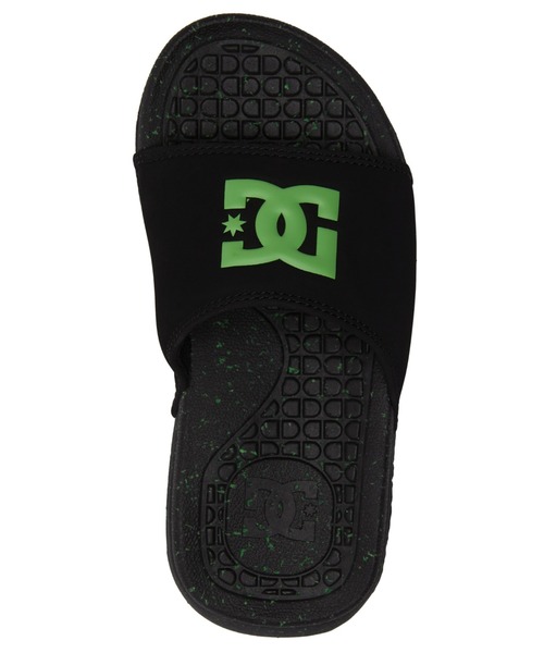 DC SHOES(ディーシーシューズ)の「Ks BOLSA/DCキッズ・レディースワンポイントロゴスライドサンダル(シャワーサンダル)(サンダル・キッズ・ブラック×ライム/ブラック×ホワイト/ブラック・17cm/18cm/19cm/20cm/21cm/22cm/23cm/24cm)」の7枚目の写真