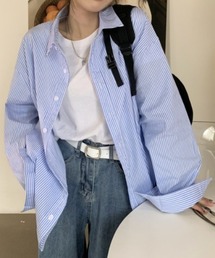 ストライプルーズシャツ