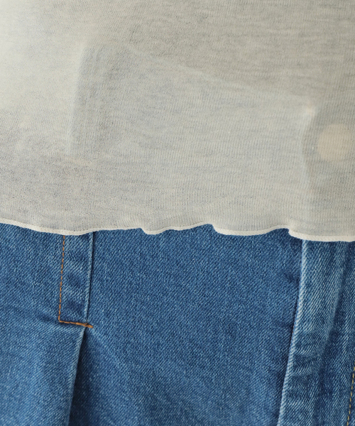 BASERANGE（ベースレンジ）の「【BASERANGE/ベースレンジ】 CORE GERRYMANDERED TEE：Tシャツ（Tシャツ/カットソー・レディース・アイボリー・MEDIUM）」の11枚目の写真