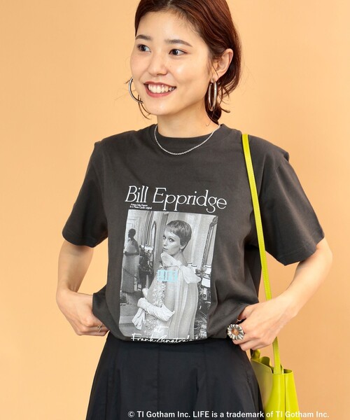 Ray BEAMS（レイビームス）の「GOOD ROCK SPEED × Ray BEAMS / 別注 LIFE Tシャツ（Tシャツ/カットソー・レディース・チャコールグレー/ミント・ONE SIZE）」の4枚目の写真