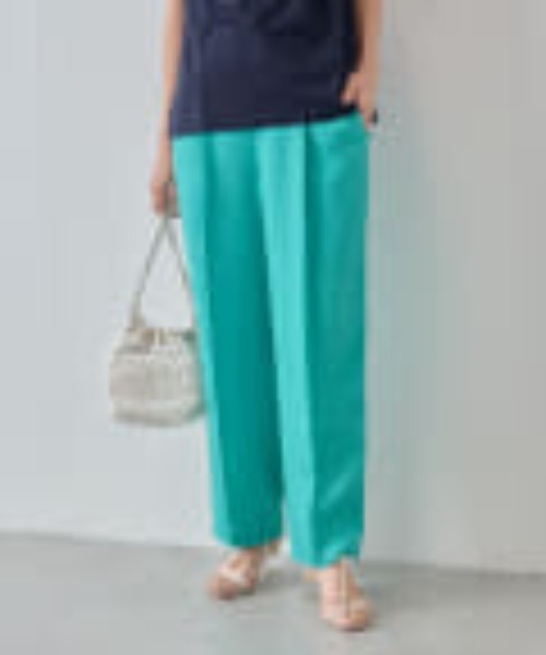 BEARDSLEY(ビアズリー)の「テックリネン パンツ(その他パンツ・レディース・ベージュ/ターコイズブルー・FREE)」の7枚目の写真