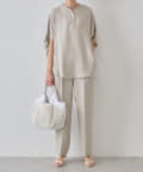 BEARDSLEY(ビアズリー)の「テックリネン パンツ(その他パンツ・レディース・ベージュ/ターコイズブルー・FREE)」の19枚目の写真