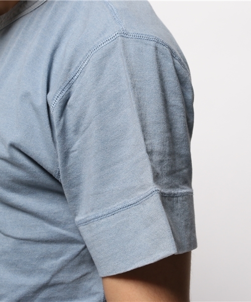 URBAN RESEARCH Sonny Label（アーバンリサーチサニーレーベル）の「Sonny Label ヘンリーネックTシャツ（Tシャツ/カットソー・メンズ・ブルー系その他/ホワイト/インディゴブルー・LARGE/MEDIUM）」の14枚目の写真