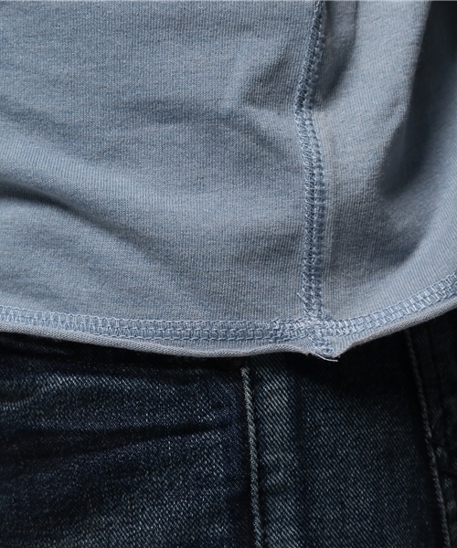 URBAN RESEARCH Sonny Label（アーバンリサーチサニーレーベル）の「Sonny Label ヘンリーネックTシャツ（Tシャツ/カットソー・メンズ・ブルー系その他/ホワイト/インディゴブルー・LARGE/MEDIUM）」の15枚目の写真