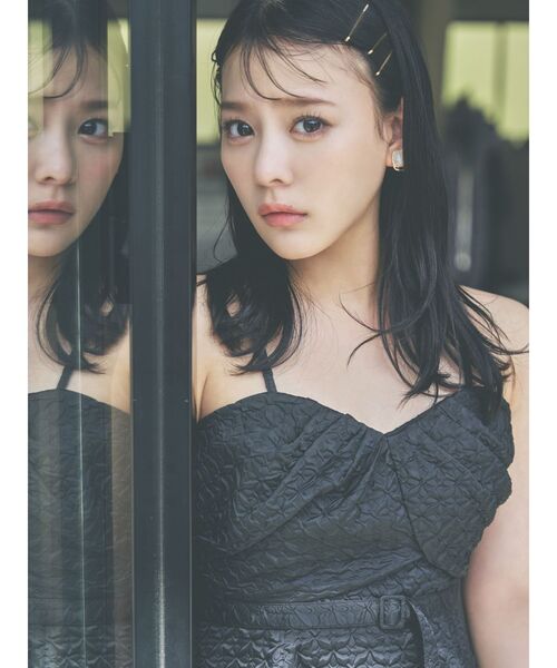 dazzlin（ダズリン）の「ジャカードレディキャミワンピース（ワンピース・レディース・ブラック/アイボリー/イエロー・FREE）」の9枚目の写真