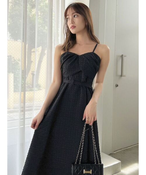 dazzlin（ダズリン）の「ジャカードレディキャミワンピース（ワンピース・レディース・ブラック/アイボリー/イエロー・FREE）」の22枚目の写真