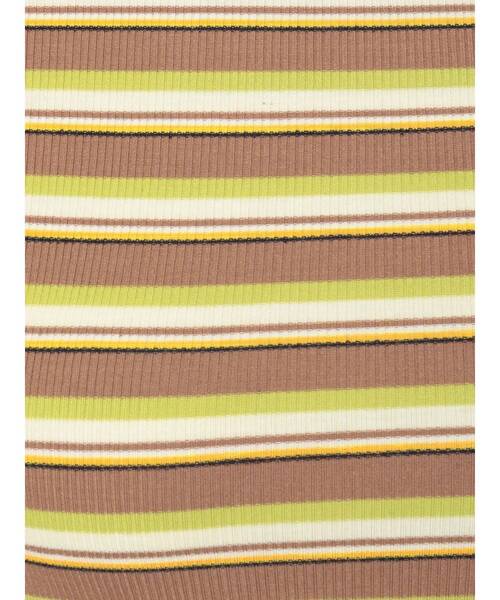 MURUA（ムルーア）の「マルチボーダーTシャツ（Tシャツ/カットソー・レディース・ネイビー/マスタード・FREE）」の19枚目の写真