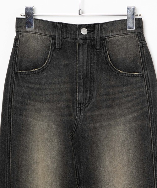 WEGO（ウィゴー）の「WEGO/ヴィンテージウォッシュスリットロングスカート（デニムスカート・レディース・ブラック系その他/コバルトブルー・FREE）」の21枚目の写真